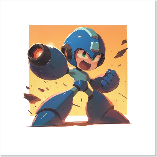 megaman Wall Art by peterdora